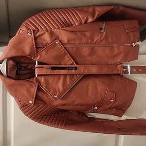 Faux leather jacket